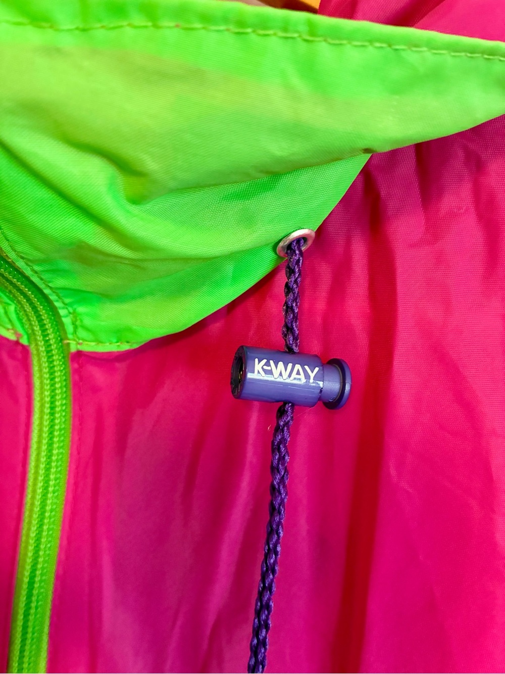 K-Way Packable Colorblock Raincoat - Picture 4 of 8